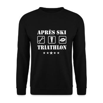 Après Ski Triathlon - Unisex Pullover - Schwarz - Vorne - Alina (178cm) & Michal (187cm)