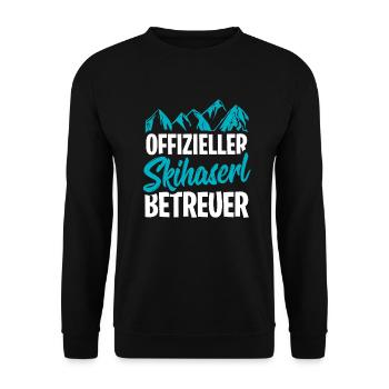 Après-ski - Unisex Sweatshirt - black - Front - Alina (178cm) & Michal (187cm)