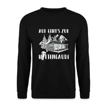Après-Ski - Unisex Pullover - Schwarz - Vorne - Alina (178cm) & Michal (187cm)