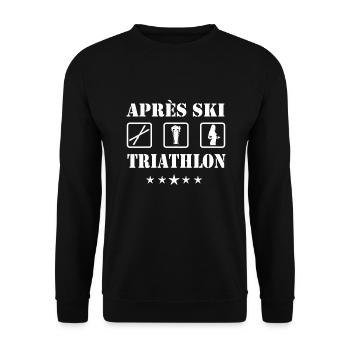 Après-Ski - Unisex Pullover - Schwarz - Vorne - Alina (178cm) & Michal (187cm)