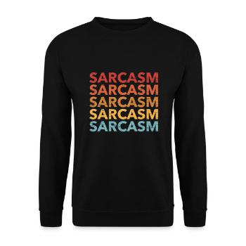 Sarcasm - Unisex Sweatshirt - black - Front - Alina (178cm) & Michal (187cm)