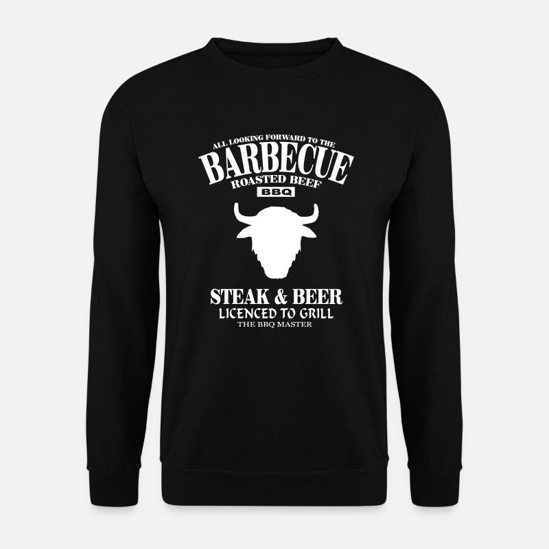 Grillen - Barbecue - Unisex Pullover - Schwarz