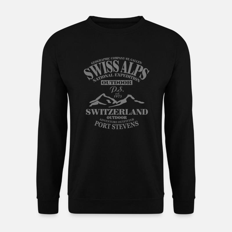 Switzerland - Schweiz - Unisex Pullover - Schwarz
