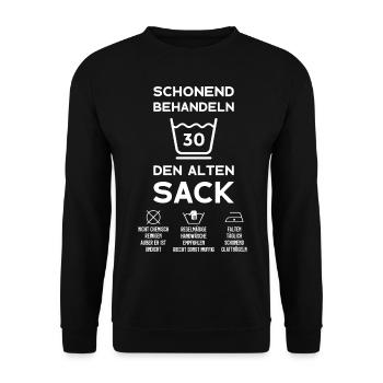 30. GEBURTSTAG MANN JAHRGANG 1993 30 JAHRE - Unisex Pullover - Schwarz - Vorne - Alina (178cm) & Michal (187cm)