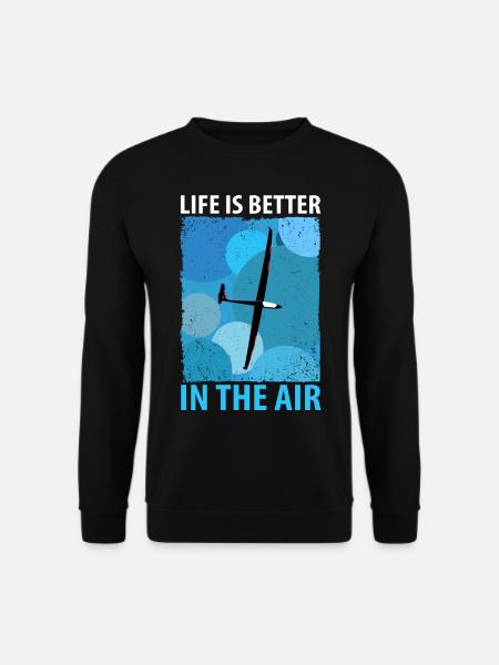 Glider Gliding Gliding Glider Flying - Unisex Sweatshirt - black
