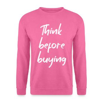 Minimalismus - Unisex Pullover - Pink - Vorne