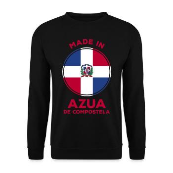 Azua de Compostela, Dominican Republic - Unisex Sweatshirt - black - Front - Alina (178cm) & Michal (187cm)