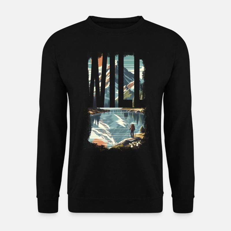 WILD EXPLORE - Unisex Sweatshirt - black