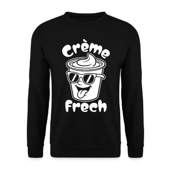 Crème Frech - Unisex Pullover - Schwarz - Vorne - Alina (178cm) & Michal (187cm)