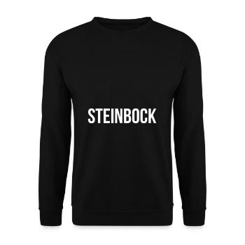 Steinbock - Unisex Pullover - Schwarz - Vorne - Alina (178cm) & Michal (187cm)