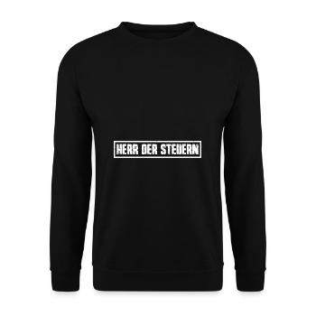 Herr Der Steuern Steuerberater Finanzamt Steuern - Unisex Pullover - Schwarz - Vorne - Alina (178cm) & Michal (187cm)