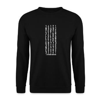 Intelligence Is The Ability To Adapt To Change - Unisex Sweatshirt - black - Front - Alina (178cm) & Michal (187cm)