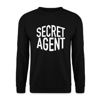 Secret agent spy detective crime fighter - Unisex Sweatshirt - black - Front - Alina (178cm) & Michal (187cm)