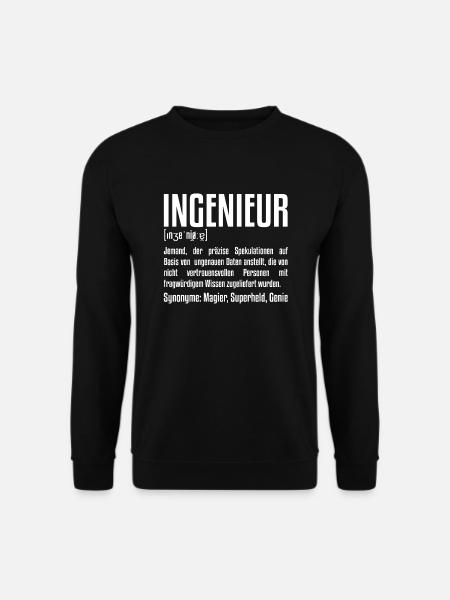 Ingenieur Definition | Ingenieurwesen Technik IT - Unisex Pullover - Schwarz