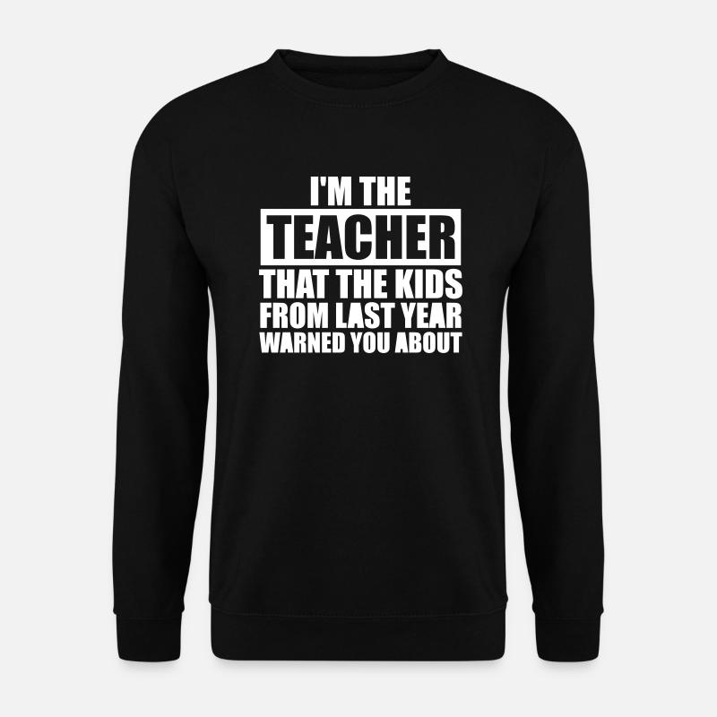 LEHRER LEHRERIN LERNEN SCHULE KINDER LERN MOTIVE - Unisex Pullover - Schwarz
