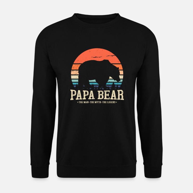 Papa Bear - Unisex Pullover - Schwarz
