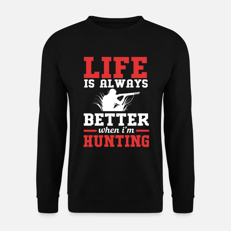 Crocodile Hunting Hunter Hunting - Unisex Sweatshirt - black