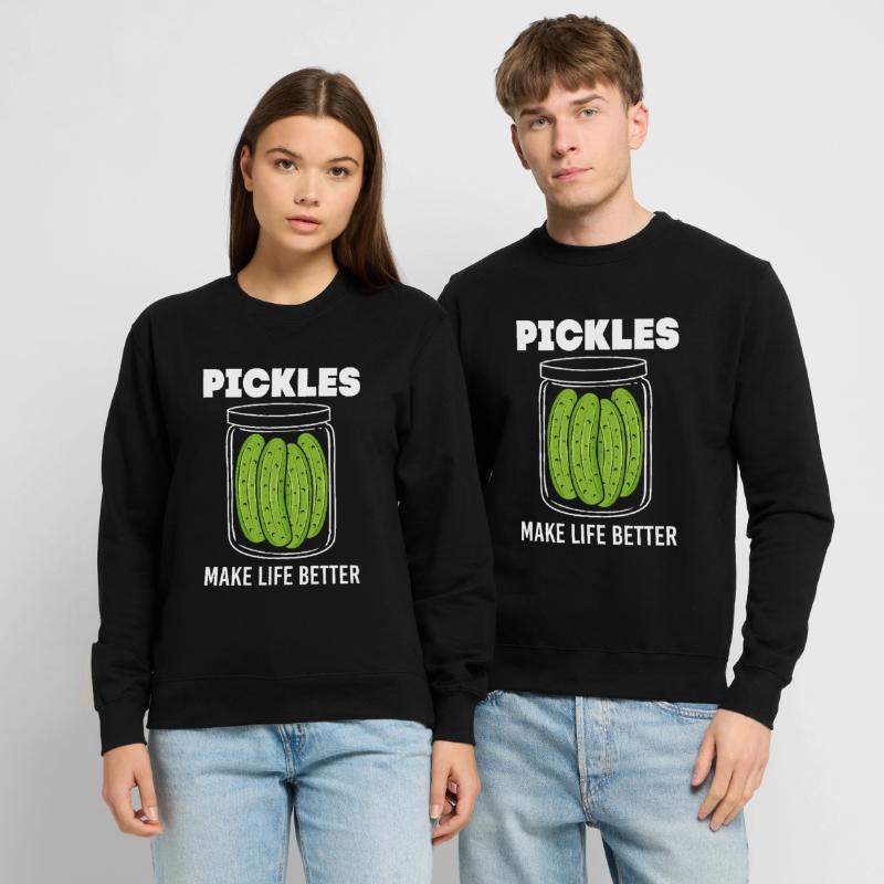 Concombre Cornichon de concombre Sweat-shirt Unisexe