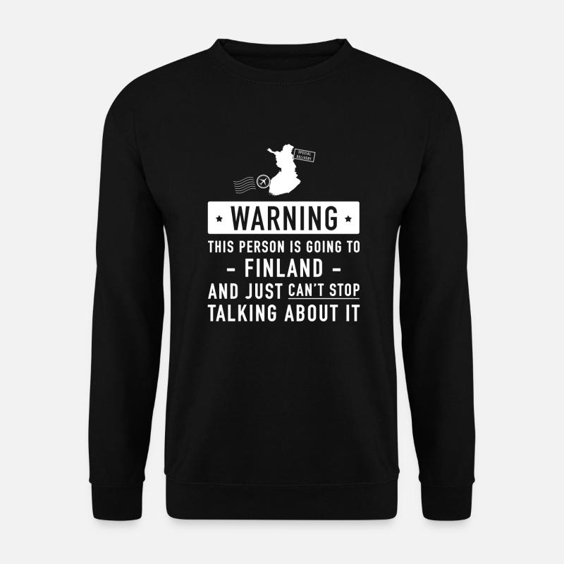 Finnland ursprüngliches Feiertagsgeschenk - Unisex Pullover - Schwarz