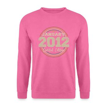 Les légendes sont nées en janvier 2012 - Sweat-shirt Unisexe - rose - Devant