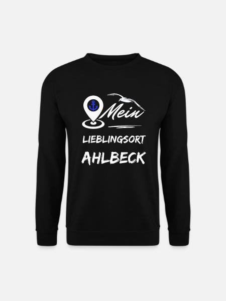 Ahlbeck mein Lieblingsort-Ostseebad Ahlbeck-Möwe - Unisex Pullover - Schwarz