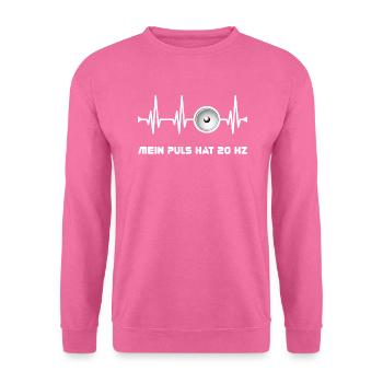 Mein Puls hat 20 Hz | Bass, Subwoofer, Car Audio, - Unisex Pullover - Pink - Vorne