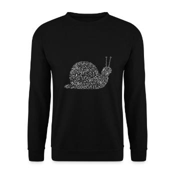 Cadeau de vélos escargot vélo - Sweat-shirt Unisexe - noir - Devant - Alina (178cm) & Michal (187cm)