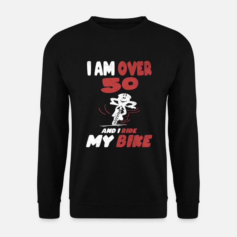 50 Jahre Und Radfahrer - Unisex Pullover - Schwarz