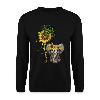 Cannabis Hemp THC 420 - Unisex Sweatshirt - black - Front - Alina (178cm) & Michal (187cm)