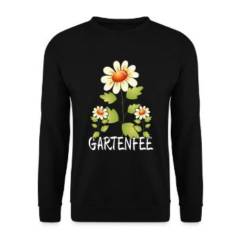 Gartenfee Garten Gärtnerin - Unisex Pullover - Schwarz - Vorne - Alina (178cm) & Michal (187cm)