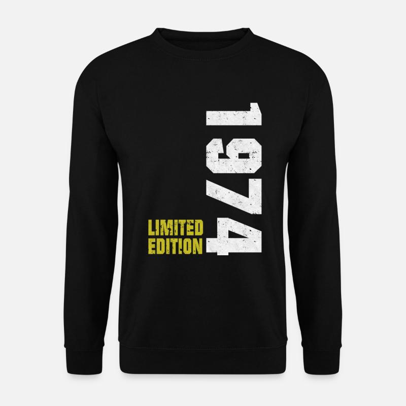 Geburtstag 1974 Geboren Limitierte Edition Design - Unisex Pullover - Schwarz