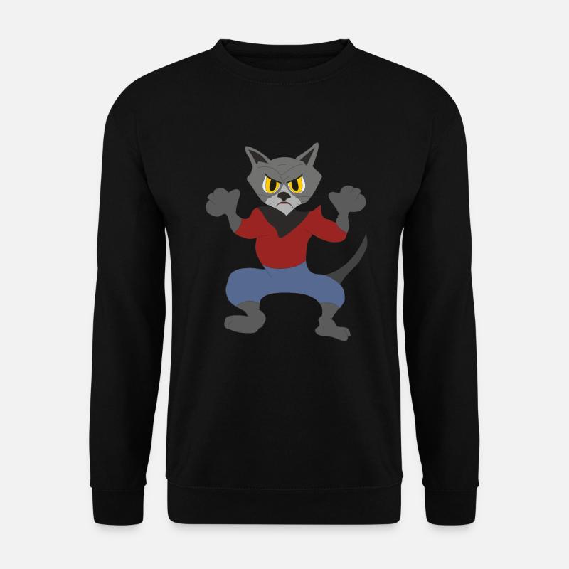 Der Kater, - Unisex Pullover - Schwarz
