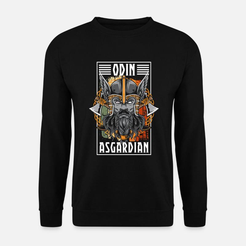 Wikinger Blitz Mjolnir - Unisex Pullover - Schwarz