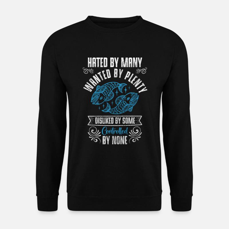 Pisces Astrology Constellation - Unisex Sweatshirt - black