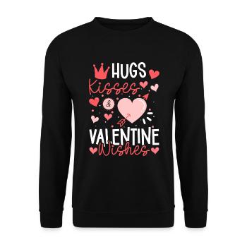 Valentine's Day Couple Relationship - Unisex Sweatshirt - black - Front - Alina (178cm) & Michal (187cm)