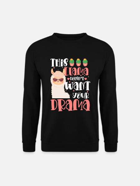 Camel Fluffy Drama Breeder - Unisex Sweatshirt - black