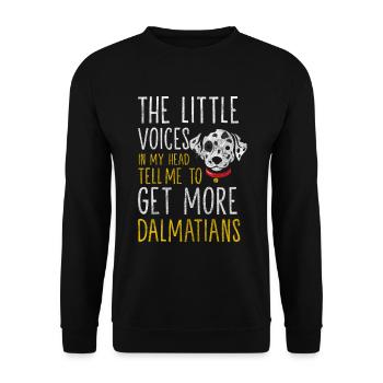 Dog breed Four Paws Animal Pedigree Dog - Unisex Sweatshirt - black - Front - Alina (178cm) & Michal (187cm)