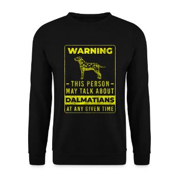 Dog breeds paw points animal love - Unisex Sweatshirt - black - Front - Alina (178cm) & Michal (187cm)