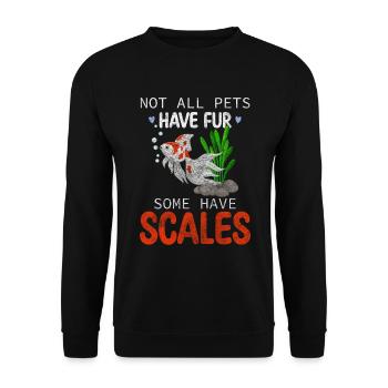 Fish farming - Unisex Sweatshirt - black - Front - Alina (178cm) & Michal (187cm)