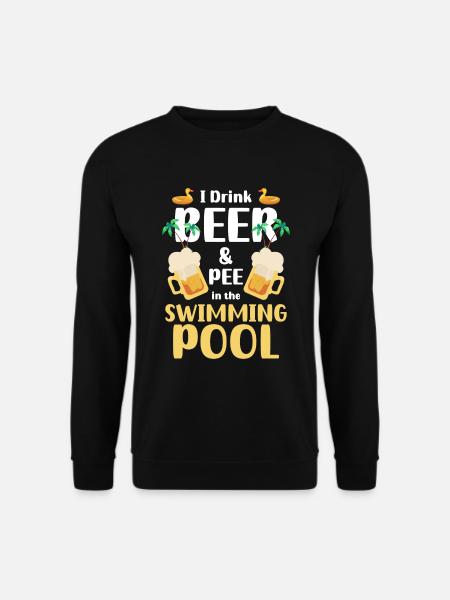 Swimming Pool Summer Recreation - Unisex Sweatshirt - black