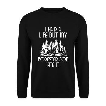 Foresterie Conservation de la nature - Sweat-shirt Unisexe - noir - Devant - Alina (178cm) & Michal (187cm)