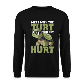 Militants des droits des animaux de la mer Reptiles de compagnie - Sweat-shirt Unisexe - noir - Devant - Alina (178cm) & Michal (187cm)
