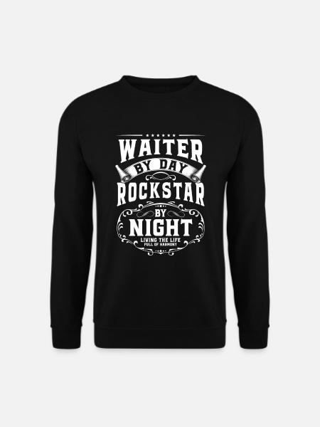 Kellner Restaurant Essen Cocktail - Unisex Pullover - Schwarz