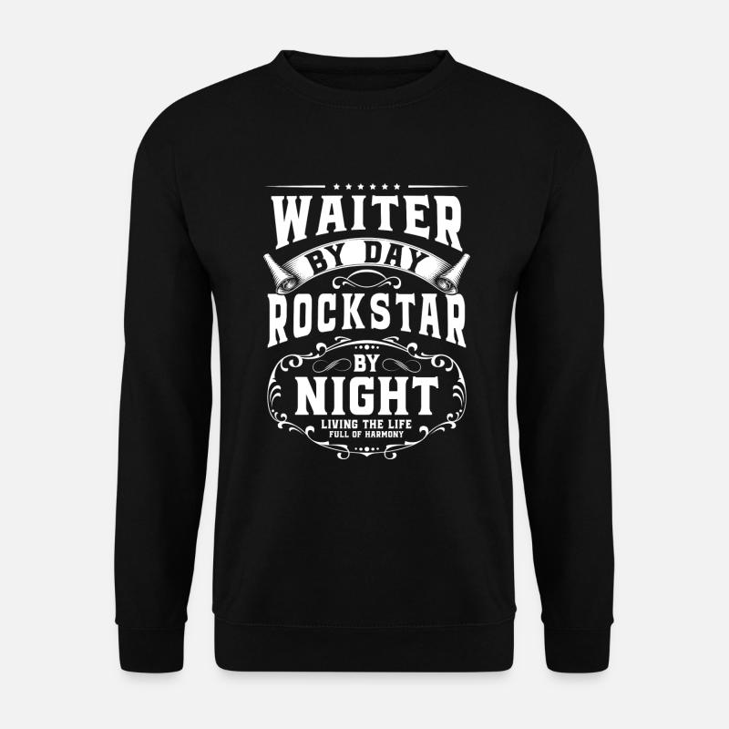 Kellner Restaurant Essen Cocktail - Unisex Pullover - Schwarz