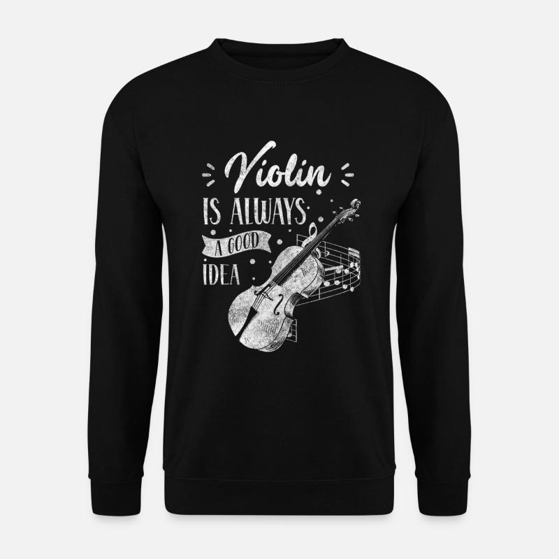 Violine Konzert Streichinstrument Schüler - Unisex Pullover - Schwarz
