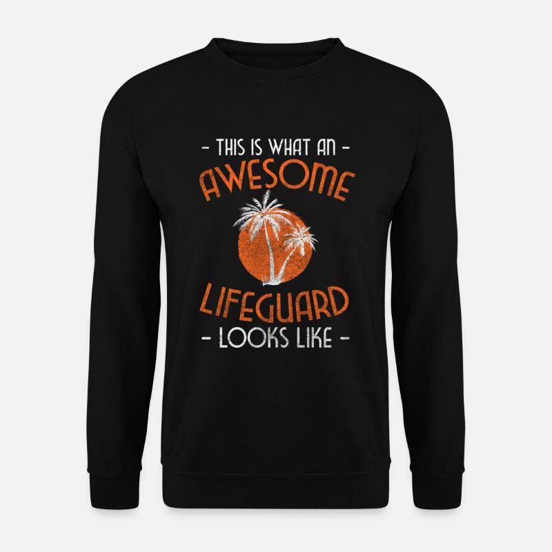 Schwimmer Beruf Wasser - Unisex Pullover - Schwarz