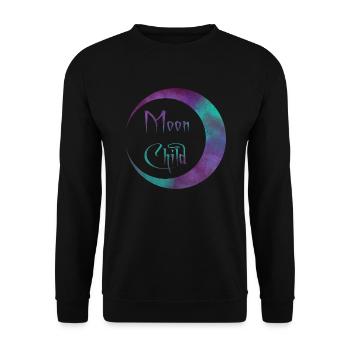 Moonchild - Galaxy Version - Unisex Pullover - Schwarz - Vorne - Alina (178cm) & Michal (187cm)