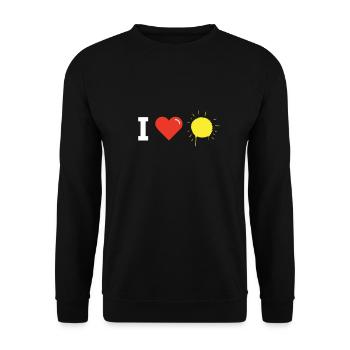 Sommer Liebe - Unisex Pullover - Schwarz - Vorne - Alina (178cm) & Michal (187cm)