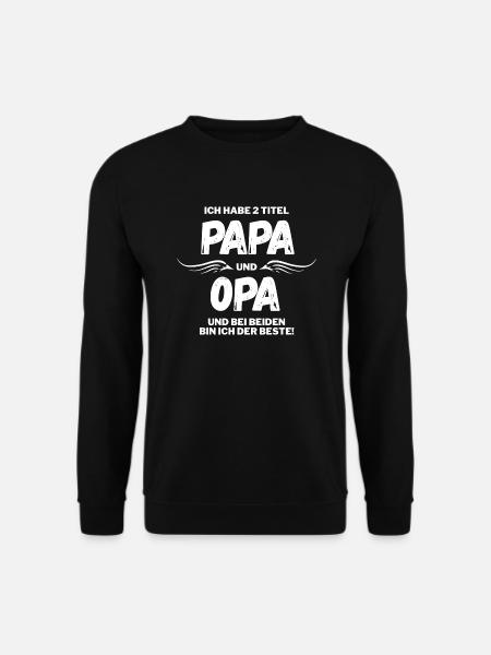 Werdender Opa 2022 OPA Geschenkidee Shirt - Unisex Sweatshirt - black