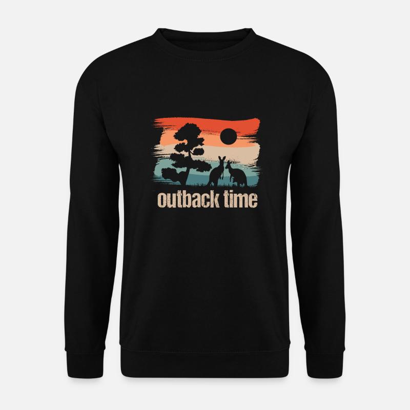 outback time - Unisex Pullover - Schwarz